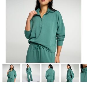 DSG Half-Zip Pullover and wide leg pants Soft set